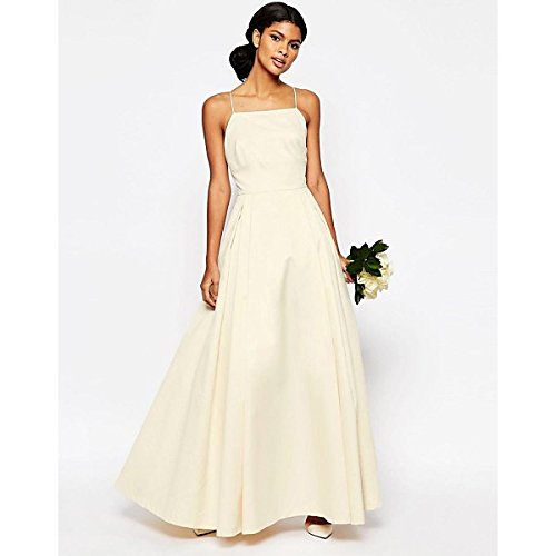 エイソス トップス Tシャツ ASOS BRIDAL Extreme Sateen Maxi Prom Dre Champagne [並行輸入品]