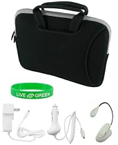 5n1 Non-OEM Amazon Kindle DX 9.7 Tote Neorpene Sleeve Case - Black