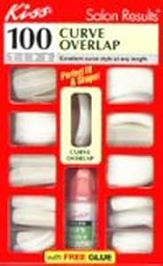Amazon.com: Kiss 100 Nail Tips Curve Overlap (2-Pack): Health