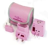 Pink World Travel Adapter
