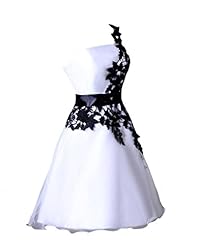 A-line Short Organza/Polyester Lace-Up Homecoming Dress/Prom Dress 