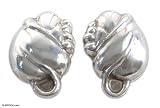 Earrings, 'Sterling Garlands' 0.6 W 0.8 L