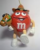 M&M Candy Red Cowboy M&M Christmas Ornament