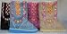 Toddler Girl Sheepskin Winter Boots Flowers & Side Laces