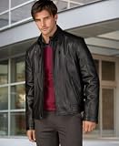 Calvin Klein Leather Motorcycle Jacket