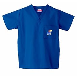 Kansas Jayhawks NCAA Classic Scrub 1 Pocket Top (Royal)