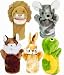 Aesop's Fable Starter Set of Five Plush Animal Puppets and Puppet Show Scripts