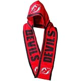 New Jersey Devils Knit Hooded Scarf With Pockets