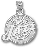 Utah Jazz Sterling Silver Logo 5/8'' Pendant