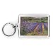 Buddleia and Lavender Field, Montclus, 1993 (oil on canvas) by Timothy Easton - Acrylic Keyring - Art247 - Standard Size