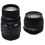 SAVE $180.05 - Sigma 18-50mm f/3.5-5.6 DC HSM & 70-300mm f/4-5.6 Macro Motorized DG Zoom Lens Kit for Nikon AF-S Mount Digital SLR $219.95