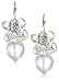 Sterling Silver Rock Crystal Dangle Earrings