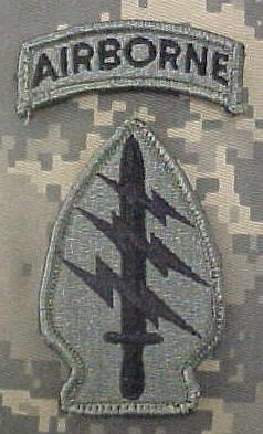 Special Forces ACU Patch with Airborne Tab
