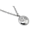 Stainless Steel Women's CZ Pendant