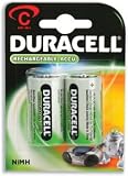 Duracell Battery Rechargeable Accu NiMH C Ref 15036494 [Pack 2 ]
