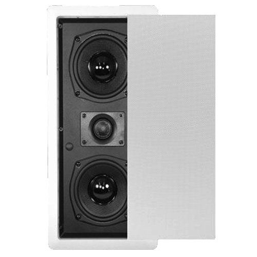New Dual Woofer In Wall Surround Sound HD Home Theater Round Glass Fiber Center Channel Speaker TSLCR5