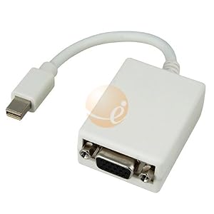 Mini Display Port to VGA Male / Female Adapter for Apple Macbook, Macbook Pro, iMac, Macbook Air, Mac Mini Laptop