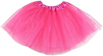 Adult Ballet Tutu Layered Clubwear Skirt Dance Party Dress (Deep Pink)