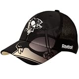 Pittsburgh Penguins Reebok Black 2nd Season Mesh Back Flex Fit HatLarge/X-Large