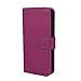 iPhone 6 Case, Abacus24-7 Leather Wallet with Flip Cover and Stand, Purple