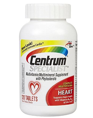 Centrum Specialist Heart, Formerly Known as Centrum Cardio Multivitamin, 120-Count Centrum Specialist Heart, Formerly Known as Centrum Cardio Multivitamin, 120-Count