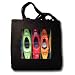 Kayak - Black Tote Bag 14w X 14h X 3d