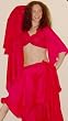 Red Silk Harem Pants