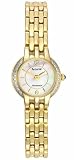 Accurist LB1115 Gold Plated Ladies Bracelet Watch with 20 Genuine Diamonds
