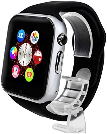 Frewico® Smartwatch for Men Women Sync to Android Cell Phone Samsung Sony Lg HTC Etc., with 1.54'' Touch Screen, Smart Watch Support SIM Card Insert, Phone Call, Text Messaging, Pedometer, Etc.(black)