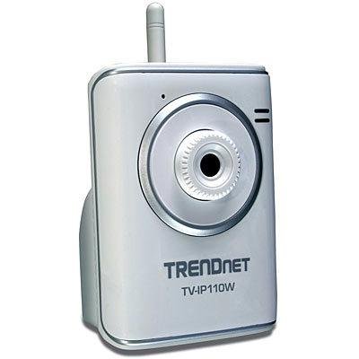 TRENDnet SecurView Wireless Internet Surveillance Camera TV-IP110W (Silver)