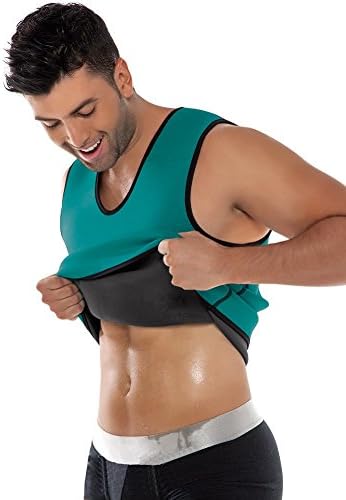 Emolly Ultra Hot Sweat Shapewear Mens Weight Loss Tank Top Neoprene Sauna