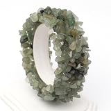Cute Stretchy Green Aventurine Web Chip Bracelet