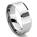 GENICANTHUS Tungsten Carbide Faceted Wedding Ring