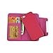 Rose Detachable PU Leather Wallet Card Case & Back Cover With Detachable Hand Strap Wristlet and Card Slot Holder For Apple iphone 5 / 5S