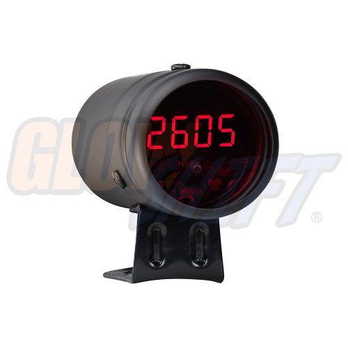 Best Deal GlowShift Black Digital Tachometer & Red LED Shift Light