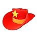 Jumbo Size Foam Cowboy Hat - Red