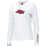 Nike Arkansas Razorbacks Ladies White Classic Logo Long Sleeve T-shirt