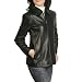 BGSD Women's Lambskin Leather Zip Front Jacket in Black or Brown - Misses, Petite, Plus image 2