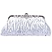 Fawziya® Satin Clutch Purse Pleated Crystal Evening Clutch Bags