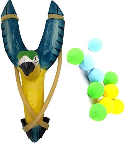Cute Animal Carved Wood Slingshot Childrens Slingshot Set Eagle Pattern