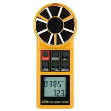Reed 8906 Thermo-Anemometer with Rotating Vane, 0.4 to 35.0 m/s Velocity, -10 to 50 C Temperature Range