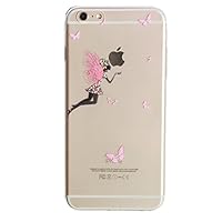 For iPhone 6 Plus Case, Let it be free iphone 6 Plus (5.5-inch) Protective Case Soft Flexible TPU Transparent Skin Scratch-Proof Case for iPhone 6 Plus (5.5-inch)-(FlyAngela) by Let it be Free
