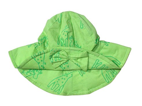 Infant Child Girls Sun Hat Green Giraffes X-Large