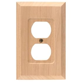 Unfinished Duplex Outlet Wall Plate by American Tack