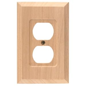 Unfinished Duplex Outlet Wall Plate by American Tack