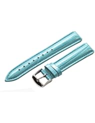 Turquoise Blue Lizard Leather 18mm Watch Band Fits Philip Stein Small Size 1