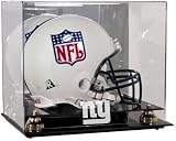 Golden Classic Football Helmet New York Giants Logo Display Case