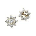 14K Yellow/White Gold 1 1/5 ct. Diamond Earring Jackets