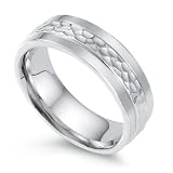 Designer Wedding Bands, 14K Gold Wedding Ring , Hammered 6.00mm 14K-DC27121270