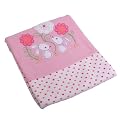 Baby Rabbit & Teddy Bear Design 100% Cotton Blanket (Boy/Girl Designs)